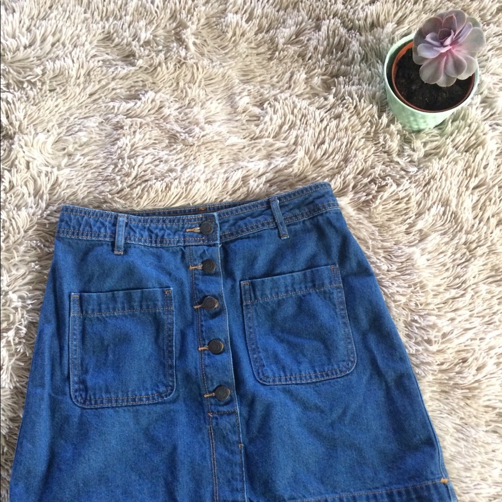 Old Navy Denim Button-Down Skirt